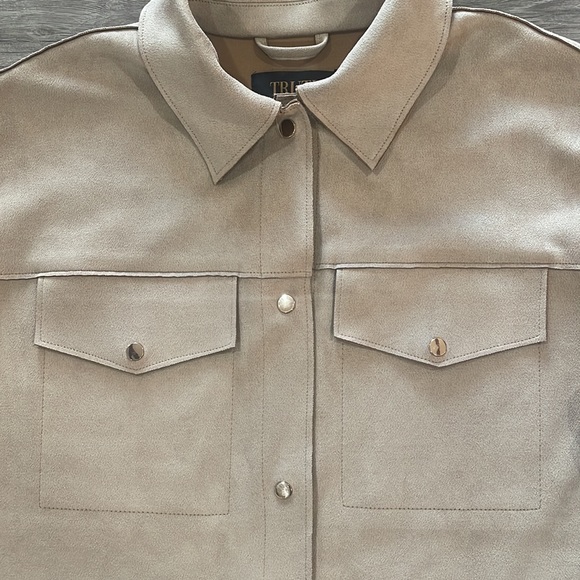 Faux suede jacket - Picture 3 of 12